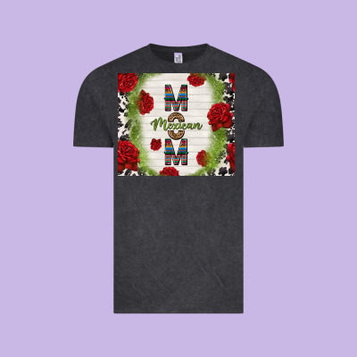 Mexican Mom With Roses Vintage Tee Designed By Tumblerdesignbyshophia