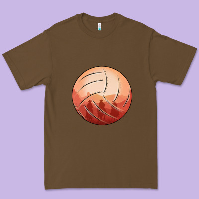 Cowboy Sunset Volleyball Premium Tee Designed By Bettercallsaul