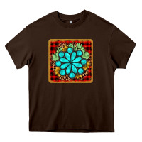 Chocolate Brown gemstone cactus christmas coaster Heavy Core Tee - JahusDesignShop