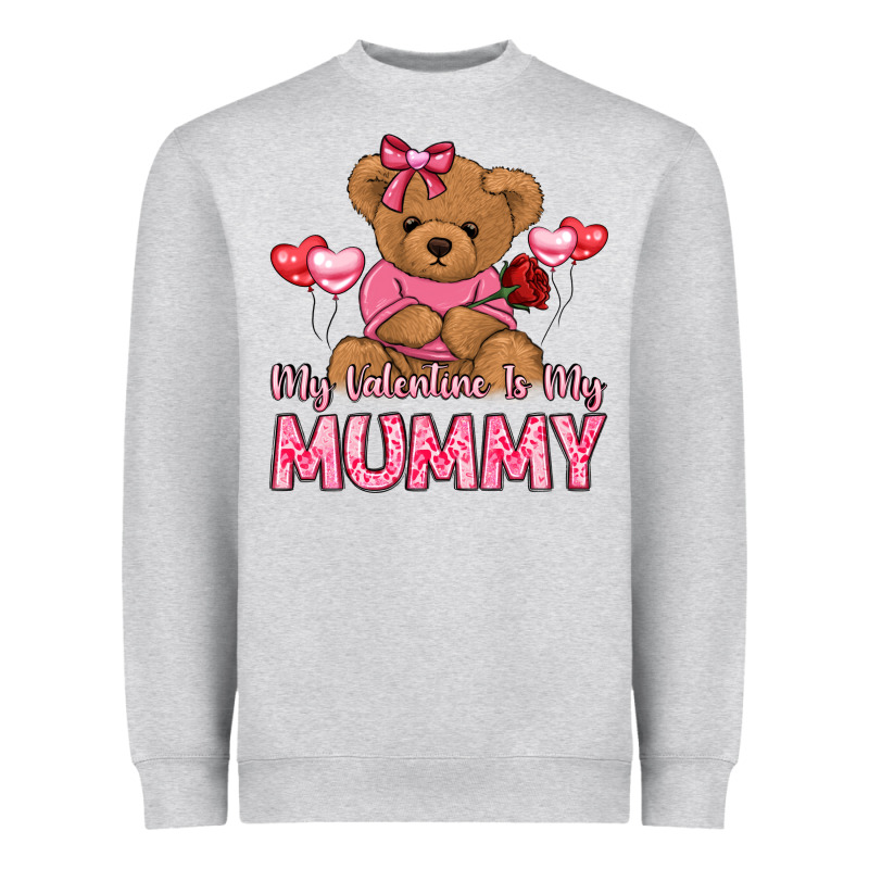 My Valentine Is My Mummy Heavyweight Sweatshirt by LillyAllenDesigns | Teevron