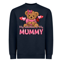 Navy my valentine is my mummy Heavyweight Sweatshirt - LillyAllenDesigns