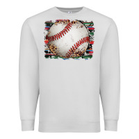 Dove Grey sports baseball background Premium Sweatshirt - Artiststas
