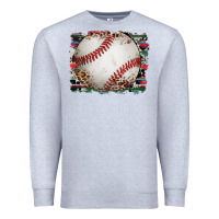 Heather Grey sports baseball background Premium Sweatshirt - Artiststas