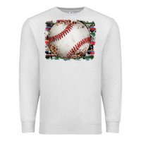 Oatmeal Heather sports baseball background Premium Sweatshirt - Artiststas