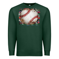 Sports Green sports baseball background Premium Sweatshirt - Artiststas