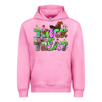 Fuchsia Pink trıck or treat Urban Hoodie - AdoDesignShop