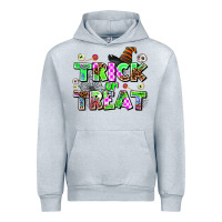 Heather Grey trıck or treat Urban Hoodie - AdoDesignShop