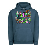 Pigment Midnight Navy trıck or treat Urban Hoodie - AdoDesignShop