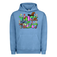Pigment Pebble Blue trıck or treat Urban Hoodie - AdoDesignShop