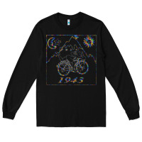 Black Bicycle Day 1943  LSD Acid Trip  Druffi gift Long Sleeve Tee - minhPixels
