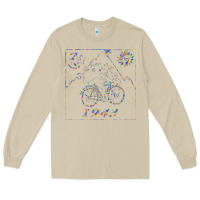 Mushroom Bicycle Day 1943  LSD Acid Trip  Druffi gift Long Sleeve Tee - minhPixels