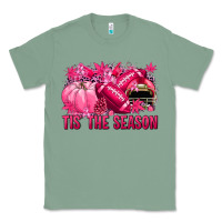 Sage Tis' the season Football Breast Cancer Classic Tee - NancyCooperArtShop