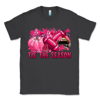 Smoke Tis' the season Football Breast Cancer Classic Tee - NancyCooperArtShop