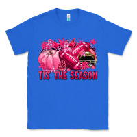 True Royal Tis' the season Football Breast Cancer Classic Tee - NancyCooperArtShop