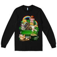 Black St. Patrick's Day animal truck Long Sleeve Tee - CowGirlArtShop