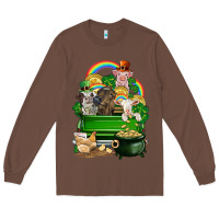 Chestnut St. Patrick's Day animal truck Long Sleeve Tee - CowGirlArtShop