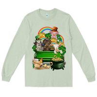 Matcha St. Patrick's Day animal truck Long Sleeve Tee - CowGirlArtShop