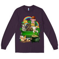 Plum St. Patrick's Day animal truck Long Sleeve Tee - CowGirlArtShop