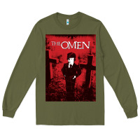 Army Green The Omen Horror Movie Long Sleeve Tee - minhPixels