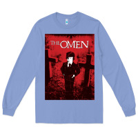 Colony Blue The Omen Horror Movie Long Sleeve Tee - minhPixels