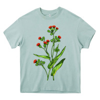 Arona Tassel Flower Illustrations Heavy Core Tee - LillyAllenDesigns