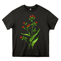 Asphalt Tassel Flower Illustrations Heavy Core Tee - LillyAllenDesigns