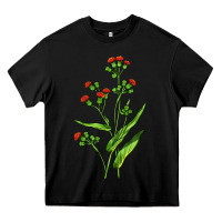 Black Tassel Flower Illustrations Heavy Core Tee - LillyAllenDesigns