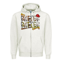Oatmeal Heather hey batter batter swing Zipper Hoodie - SublimationCraftShop