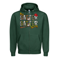 Sports Green hey batter batter swing Zipper Hoodie - SublimationCraftShop