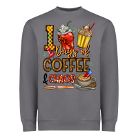 Storm 100. Days Of Coffee  Chaos Heavyweight Sweatshirt - CowhideDigitalArt