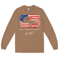 Toasted Coconut Don_t Tread On Florida Governor Ron DeSantis 2022 USA Flag Long Sleeve Tee - minhPixels