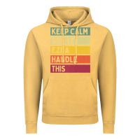 Vintage Mustard Keep Calm And Let Ezra Handle This Funny Retro Quote Vintage Hoodie - minhPixels