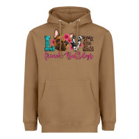 Toasted Coconut love french bulldogs Heavyweight Hoodie - Artiststas