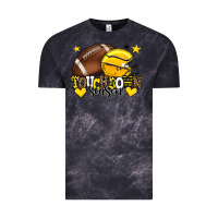 Cloud Black Touchdown season American Football yellow team Vintage Tee - HowdyJamesFarm