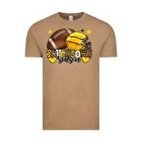 Vintage Coffee Touchdown season American Football yellow team Vintage Tee - HowdyJamesFarm
