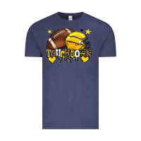 Vintage Denim Touchdown season American Football yellow team Vintage Tee - HowdyJamesFarm