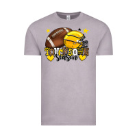 Vintage Zinc Touchdown season American Football yellow team Vintage Tee - HowdyJamesFarm