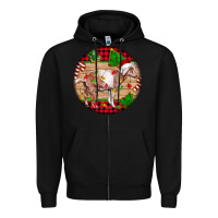 Black Nubian Goat Christmas Zipper Hoodie - LillyAllenDesigns