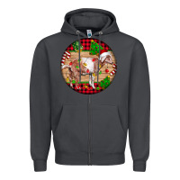 Smoke Nubian Goat Christmas Zipper Hoodie - LillyAllenDesigns
