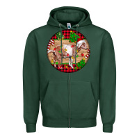 Sports Green Nubian Goat Christmas Zipper Hoodie - LillyAllenDesigns