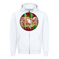 White Nubian Goat Christmas Zipper Hoodie - LillyAllenDesigns