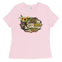 Bubblegum Pink life is better in boots Ladies Tee - Bettercallsaul