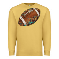 Antique Gold western football leopard turquoise pattern Premium Sweatshirt - Artiststas
