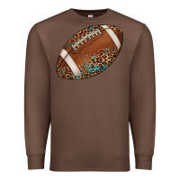 Chestnut western football leopard turquoise pattern Premium Sweatshirt - Artiststas