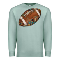 Seafoam western football leopard turquoise pattern Premium Sweatshirt - Artiststas