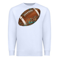 White western football leopard turquoise pattern Premium Sweatshirt - Artiststas