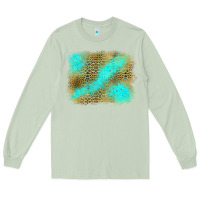 Matcha Turquoise Leopard Background Long Sleeve Tee - Jasminsmagicworld