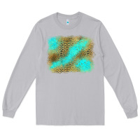 Moon Dust Turquoise Leopard Background Long Sleeve Tee - Jasminsmagicworld