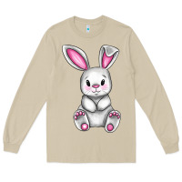 Mushroom Cute bunny Easter Long Sleeve Tee - CowGirlArtShop