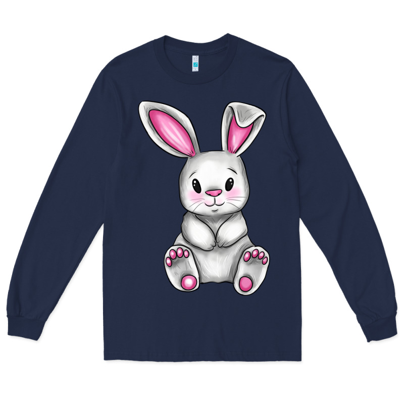 Cute Bunny Easter Long Sleeve Tee by CowGirlArtShop | Teevron